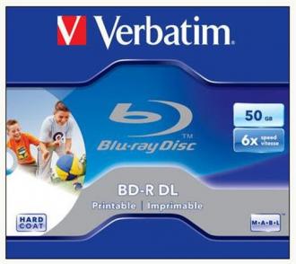 BD-R Blu-Ray dvojvrstvové 50GB, 6x, potlačitel'né, VERBATIM