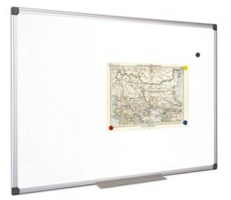 Biela tabuľa, magnetická, 90x120 cm, hliníkový rám, VICTORIA