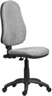 . Kancelárska stolička, textilné čalúnenie, čierny podstavec, "XENIA ASYN", svetlosivá
