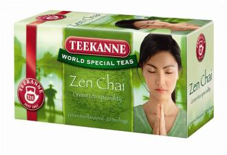 Zelený čaj, 20x1,75 g, TEEKANNE "Zen chai"