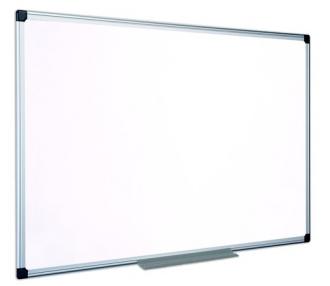 Biela tabuľa, nemagnetická, 60x90 cm, hliníkový rám, VICTORIA