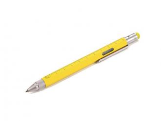 Guľôčkové pero, multifunkčné, TROIKA, žlté