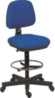 . Kancelárska stolička, s opierkou na nohy, "Bora", čierna