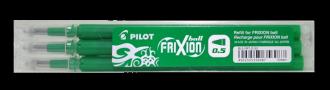 Náplň do rollerov, 0,25 mm, odstrániteľné písmo, PILOT "Frixion Clicker/Ball" 05, zelená