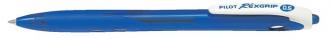 Guličkové pero, 0,21 mm, tlačidlový systém ovládania, PILOT "Rexgrip EF", modré