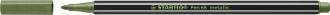 Popisovač, 1,4 mm, STABILO "Pen 68 metallic", metalická svetlá zelená