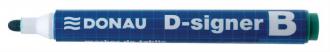 Popisovač na tabule, 2-4 mm, kuželový hrot, DONAU "D-signer B"", modrý