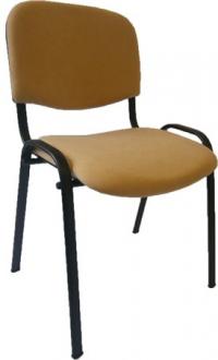 . Konferenčná stolička "Felicia", béžový poťah, čierna kovová konštrukcia