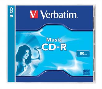 VERBATIM CD-R Music 700 MB, 16x, 80 min, "Live It", klasický obal