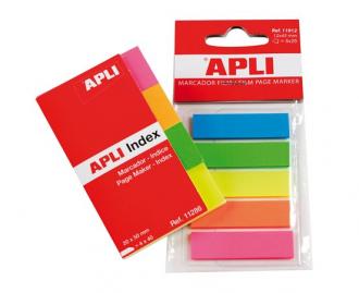 Záložky, 5 fariebm 125 ks, APLI Index standard