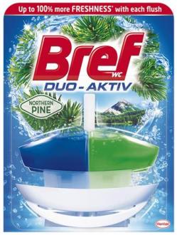 WC čistiaci gél, 50 ml, BREF "Duo Aktív", borovica
