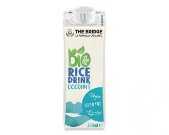 Ryžový nápoj, bio, 0,25 l, THE BRIDGE, kokosový