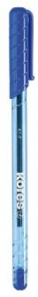 Guličkové pero, 0,7 mm, s uzáverom, KORES "K1-F", modré