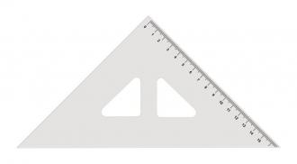 KOH-I-NOOR Trojuholníkové pravítko KOH 744150 45/177, priehľadné