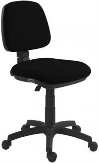 . Kancelárska stolička, textilné čalúnenie, čierny podstavec, "Bora", čierna