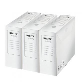Archívny box, A4, 100 mm, LEITZ "Infinity", biely