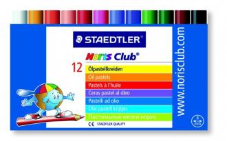 Olejová krieda, STAEDTLER "Noris Club", 12 rôznych farieb