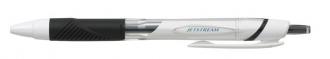 Guličkové pero, 0,5 mm, s tlačidlovým systémom ovládania, biele telo pera, UNI "SXN-155 Je