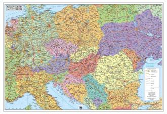 STIEFEL Podložka na stôl, obojstranná, "Štáty sveta/ Stredná Európa -Föld országai/ Közép-Európa a