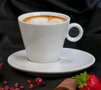 . Cappuccino šálka + podšálka, 220 ml, biela, "CoffeeTime"