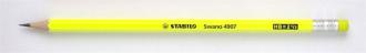Grafitová ceruzka s gumou, HB, šesťhranná, STABILO "Neon", žltá