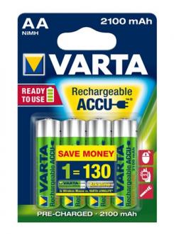VARTA Tužkové batérie "Ready2Use", 4x, AA, 2100 mAh