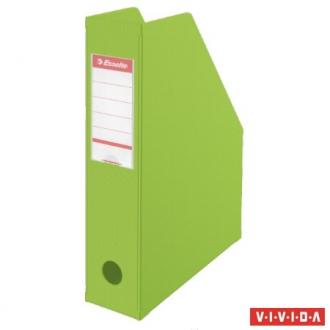 Zakladač, PVC/kartón, 70 mm, skladateľný, ESSELTE, Vivida zelený