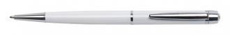 ART CRYSTELLA Guličkové pero, s bielym kryštálom, "Lily Pen- MADE WITH SWAROVSKI ELEMENTS", biele