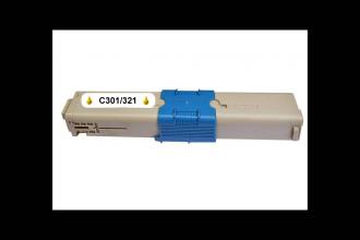 Kompatibilný toner OKI C301/321dn yellow NEW - NeutralBox / 44973533 1500 strán