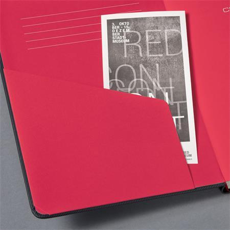 Poznámkový blok, exkluzívny, A4, linajkový, 194 strán, tvrdá obálka, SIGEL "Conceptum Red
